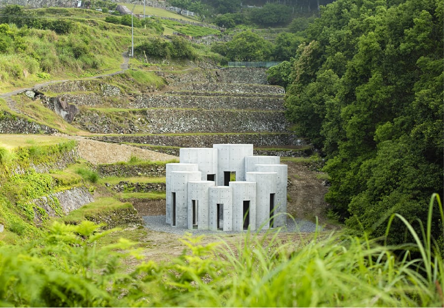 音響彫刻ONKAI、奈良県十津川村竹